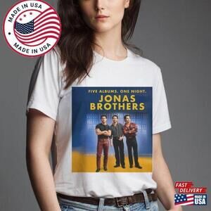 Jonas Brothers Five Albums One Night Tour Fan Unisex T-Shirt